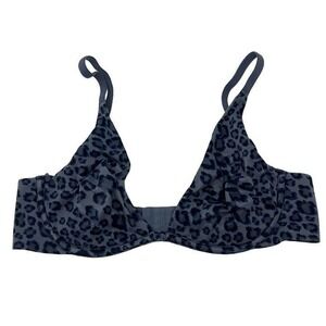 Incredible by Victoria's Secret Unlined Plunge Bra Size‎ 32C Leopard Underwired